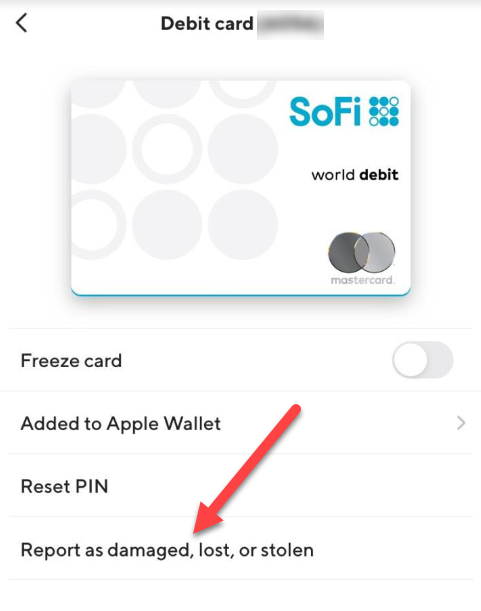 My Sofi Mastercard Debit Card Has Been Lost Stolen Or Damaged Sofi